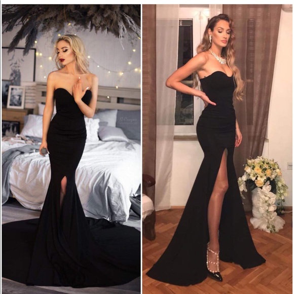 Dresses & Skirts - Front Slit Evening Gown